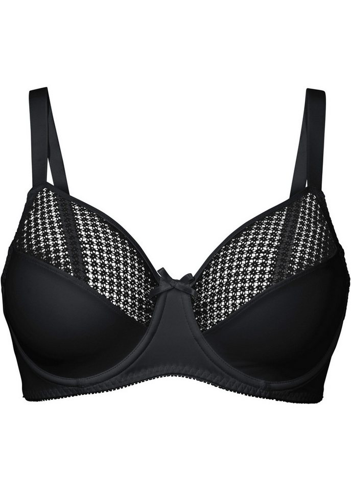 bonprix Minimizer-BH mit elastischem Anteil, minimierende Passform, mit graphischem Mesh – Bild 5 von 5