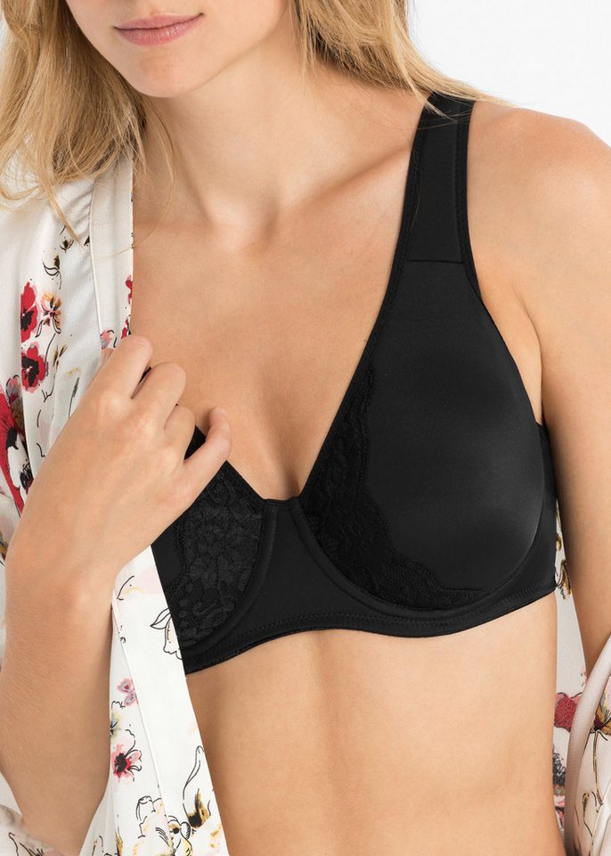 bonprix Minimizer-BH mit gepolsterten Trägern, nahtlos vorgeformte Cups – Bild 4 von 5