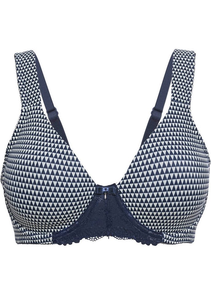 bonprix Minimizer-BH mit gepolsterten Trägern, Minimizer-Schnittform, mit modernem Print – Bild 2 von 5