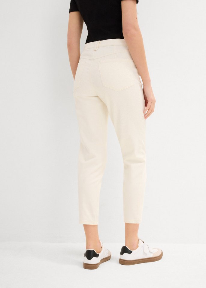 bonprix Mom-Jeans Loose Fit, Stretch-Anteil, 5-Pocket-Design – Bild 2 von 5