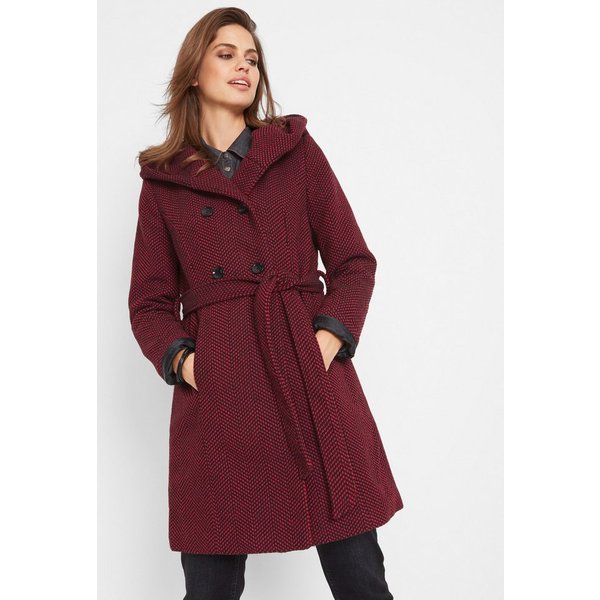 bonprix Outdoorjacke zweireihig, mit großer Kapuze, Loose Fit