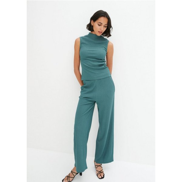 bonprix Overall (Set, 2er) aus Crinklejersey, schmale Passform, ärmellos, im 2er-Set