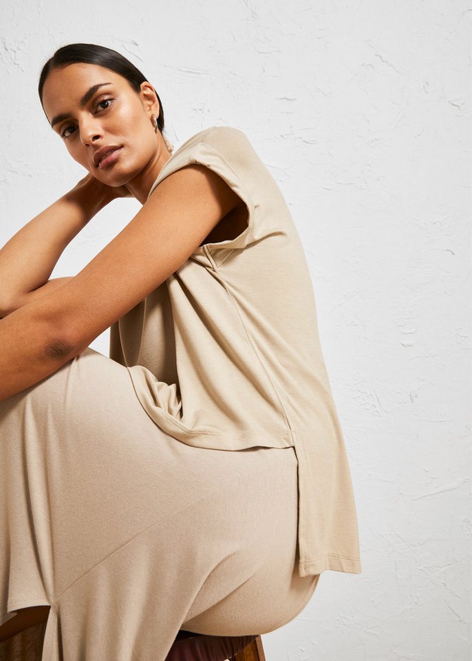 bonprix Oversize-Shirt oversize Passform, Kurzarm, für warme Tage, aus Viskose – Bild 4 von 5