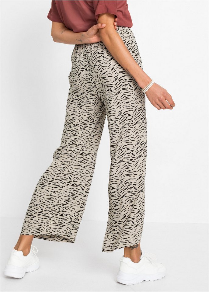 bonprix Palazzohose aus Viskose, lockere Passform, weiter Bein, casual Stil – Bild 2 von 5
