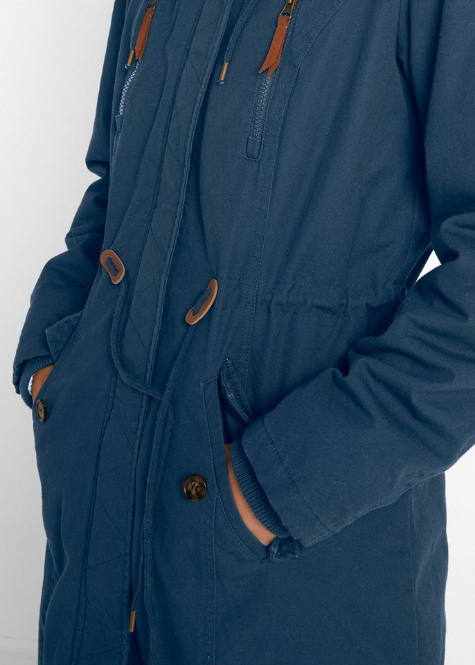 bonprix Parka Regular Fit, mit Kapuze mit Fellimitat, mit Stehkragen – Bild 5 von 5