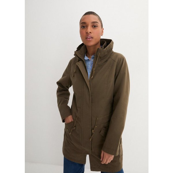 bonprix Parka taillierte Passform, mit Stehkragen und Tunnelzug
