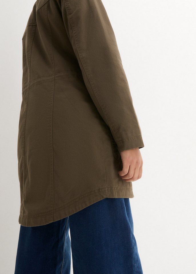 bonprix Parka taillierte Passform, mit Stehkragen und Tunnelzug – Bild 5 von 5