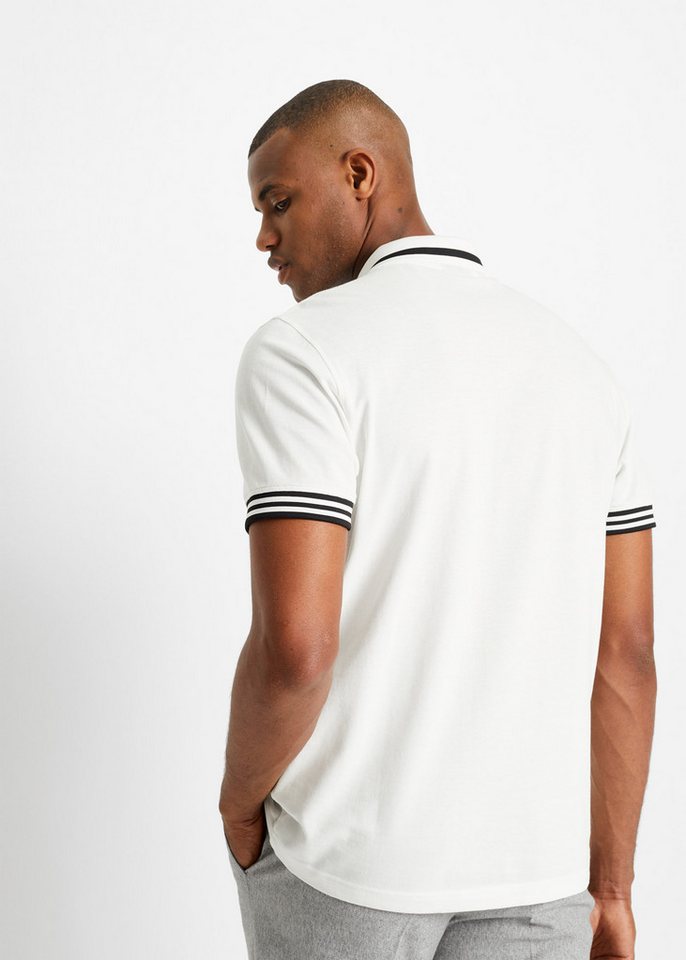 bonprix Poloshirt Kurzarm, mit Reißverschluss, aus reiner Baumwolle – Bild 2 von 5