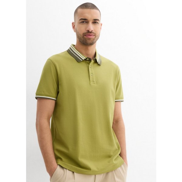 bonprix Poloshirt Regular Fit, mit Polokragen, Kurzarm-Design, aus Baumwolle