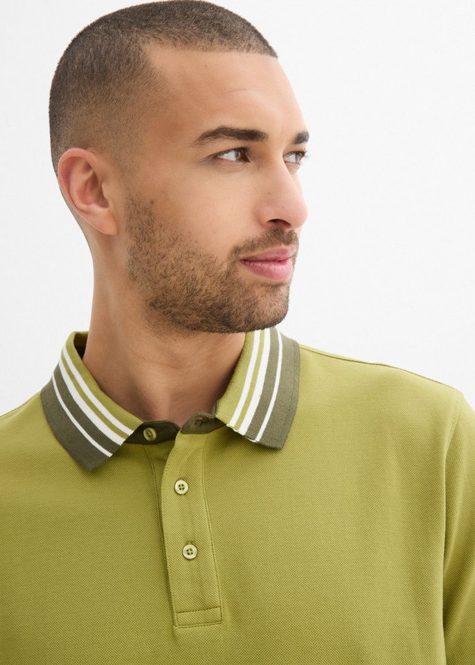 bonprix Poloshirt Regular Fit, mit Polokragen, Kurzarm-Design, aus Baumwolle – Bild 3 von 5