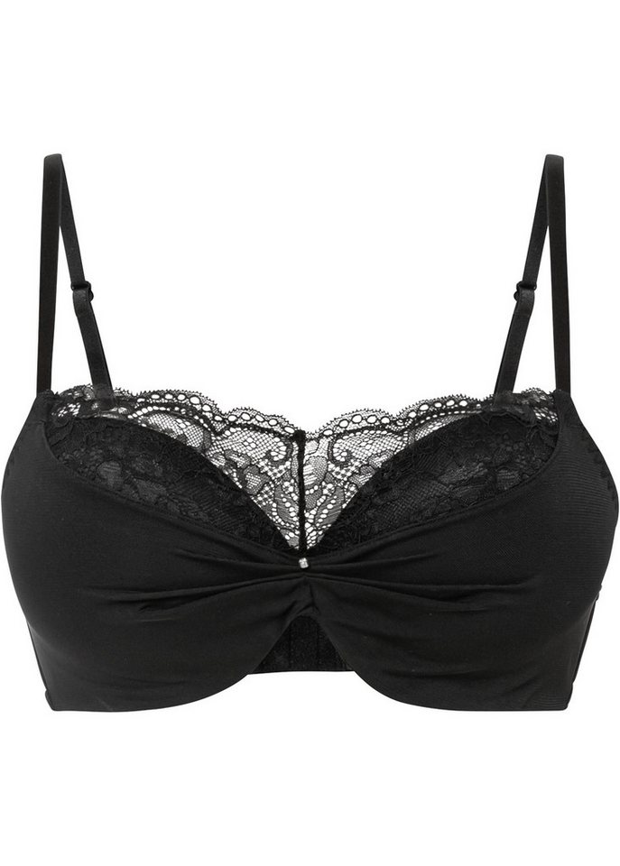 bonprix Push-up-BH mit Spitzeneinsatz, herausnehmbare Einlagen – Bild 2 von 5