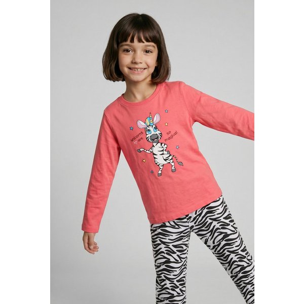 bonprix Pyjama (Set, 2 tlg) bequeme Passform, aus Baumwolle, Hose mit elastischem Bund