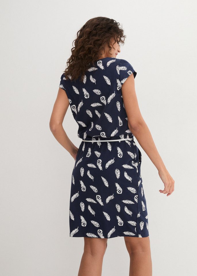 bonprix Shirtkleid mit elastischen Bündchen in der Taille, Loose Fit, mit Kurzarm – Bild 2 von 5