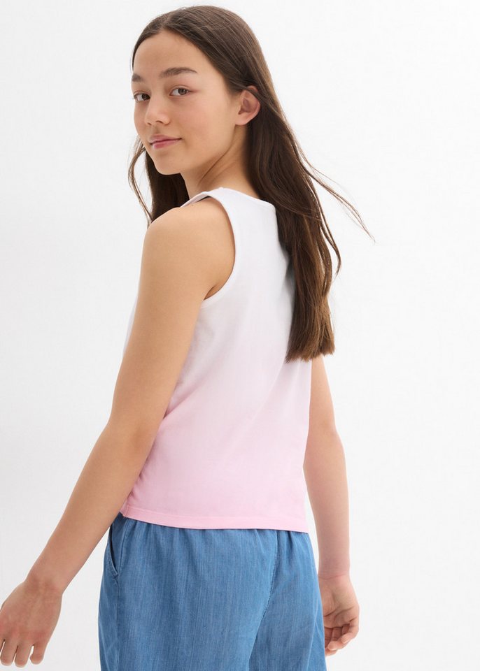 bonprix Shirttop (Packung, 2er) ärmelloses Design, aus Baumwolle, im 2er Pack, mit Knoten-Detail – Bild 3 von 5