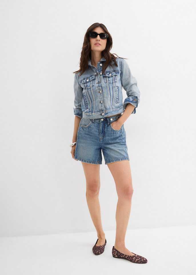 bonprix Shorts Loose Fit, aus Baumwolle, mit vorverlegter Naht – Bild 5 von 5