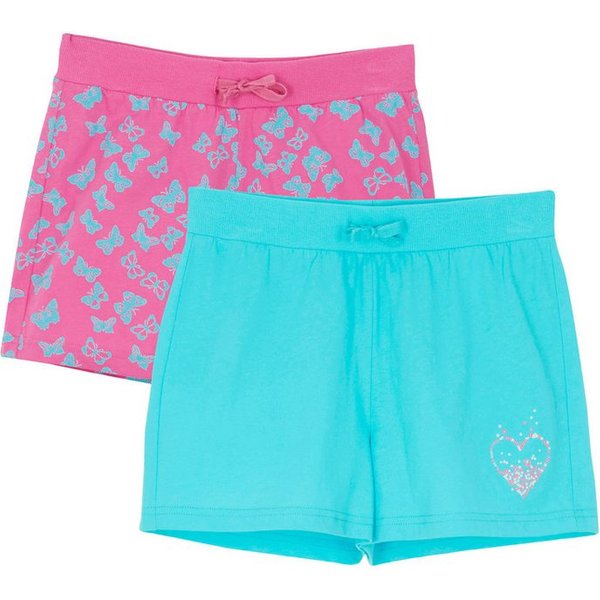 bonprix Shorts (Packung, 2-tlg) aus Baumwolle, Regular Fit, mit elastischem Bund