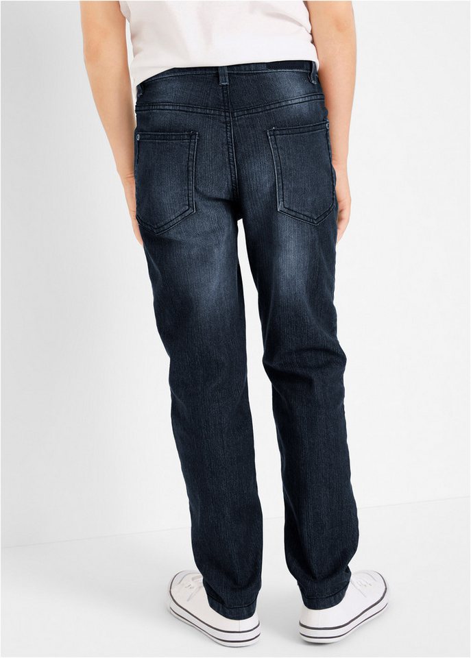 bonprix Slim-fit-Jeans mit Stretch-Material, mit verstellbarem Bund, leichte Waschung – Bild 2 von 5