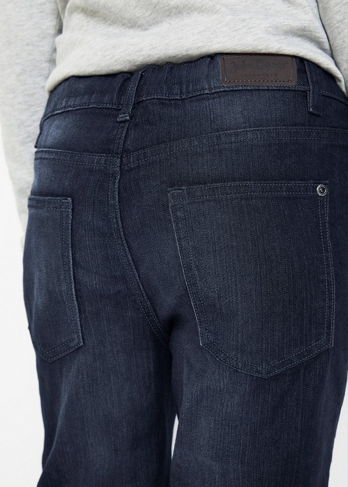 bonprix Slim-fit-Jeans mit Stretch-Material, mit verstellbarem Bund, leichte Waschung – Bild 3 von 5