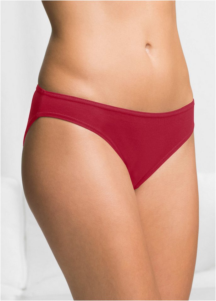 bonprix Slip (Packung, 10-St) bequeme Passform, aus Baumwolle, verschiedene Farben, im 10er Pack – Bild 2 von 5