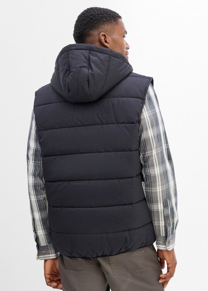 bonprix Steppweste im Casual-Stil, aus Baumwolle, Regular Fit, mit Stehkragen – Bild 3 von 5