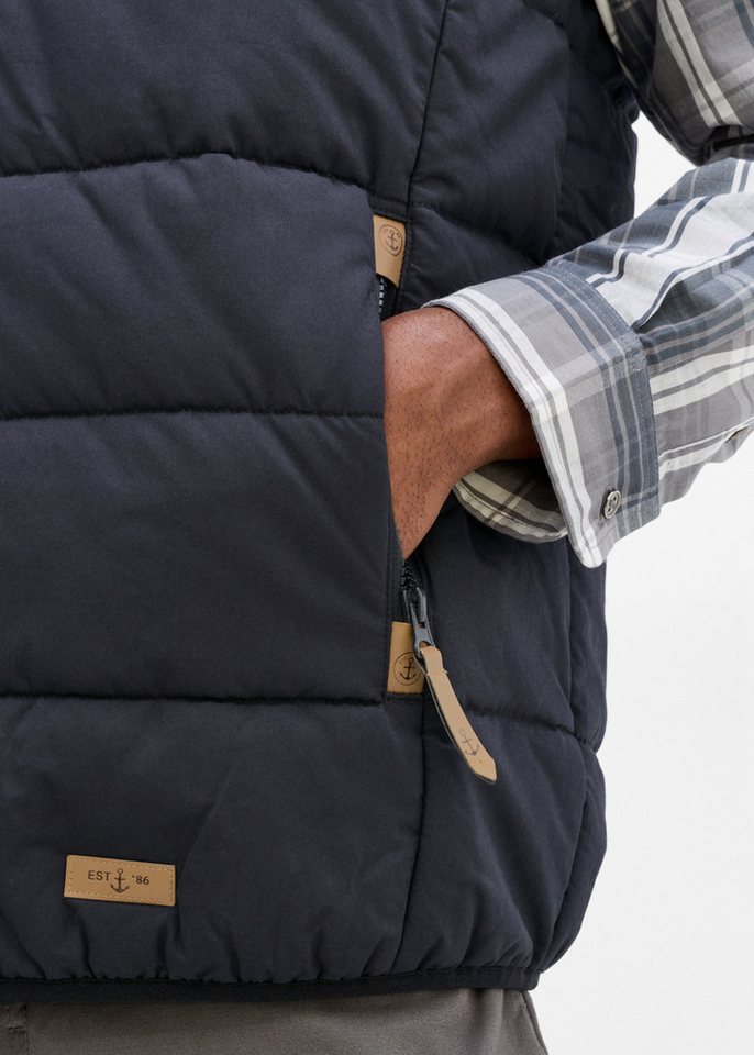 bonprix Steppweste im Casual-Stil, aus Baumwolle, Regular Fit, mit Stehkragen – Bild 4 von 5