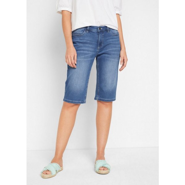 bonprix Straight-Jeans Slim fit Passform, aus Baumwollmischung, mit Eingrifftaschen