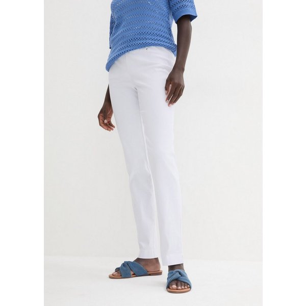 bonprix Stretch-Hose aus Viskose, Slim Fit Passform, Schlupfform mit Gürtelschlaufen