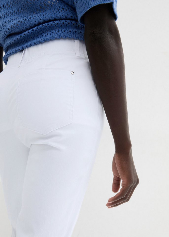 bonprix Stretch-Hose aus Viskose, Slim Fit Passform, Schlupfform mit Gürtelschlaufen – Bild 4 von 5
