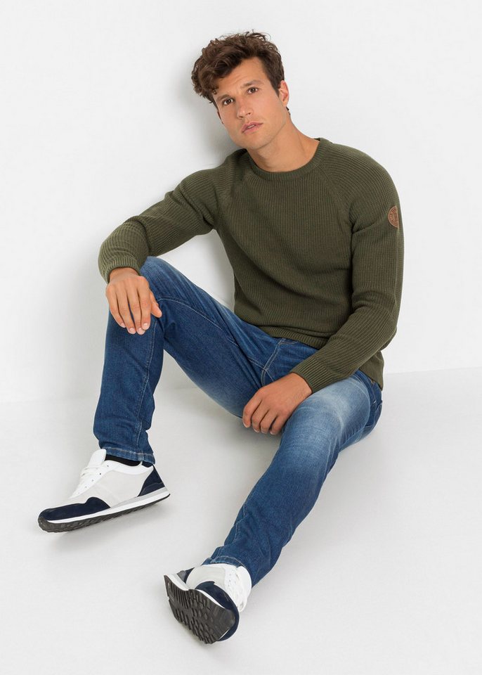 bonprix Strickpullover tolle Baumwollmischung, mit Rundhalsausschnitt, Regular Fit – Bild 5 von 5