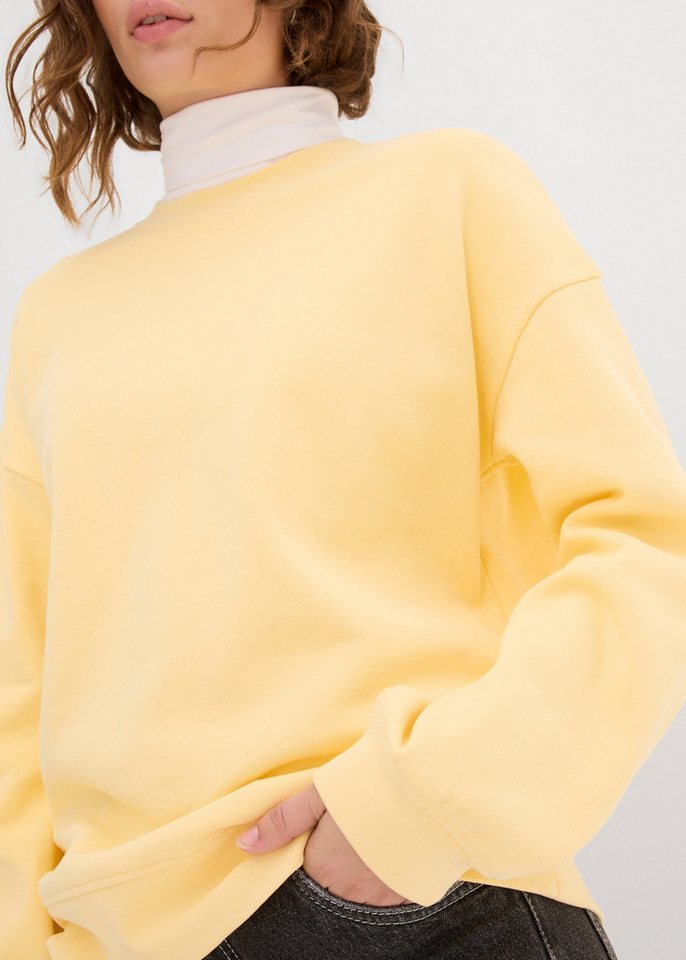 bonprix Sweatshirt Oversize-Passform, aus reiner Baumwolle, elastische Bündchen – Bild 5 von 5