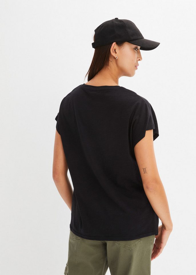 bonprix T-Shirt lässig geschnittene Passform, ärmellos, mit Knotendetail – Bild 2 von 5