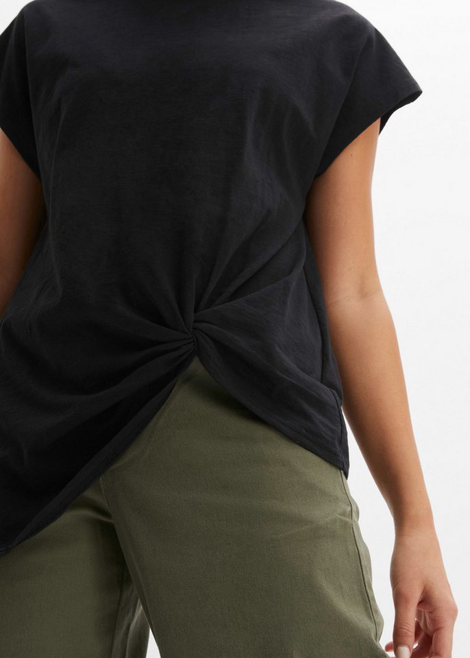 bonprix T-Shirt lässig geschnittene Passform, ärmellos, mit Knotendetail – Bild 3 von 5