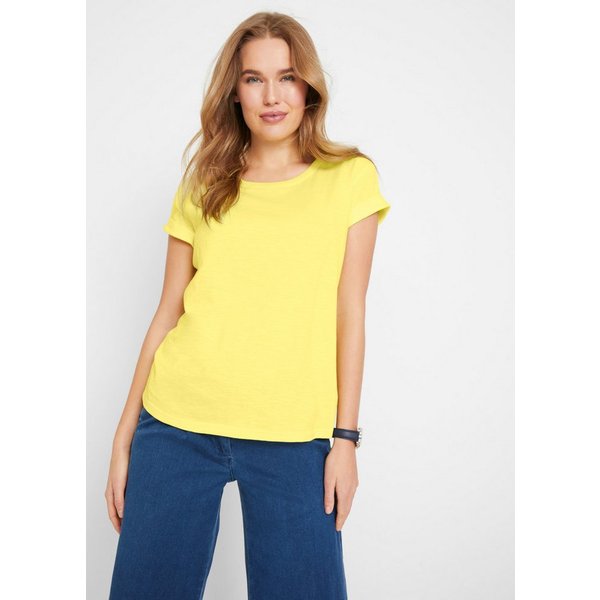 bonprix T-Shirt lockere, figurumspielende Passform, Kurzarm, Rundhalsausschnitt