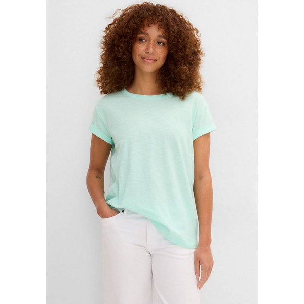 bonprix T-Shirt lockere, figurumspielende Passform, Kurzarm, Rundhalsausschnitt