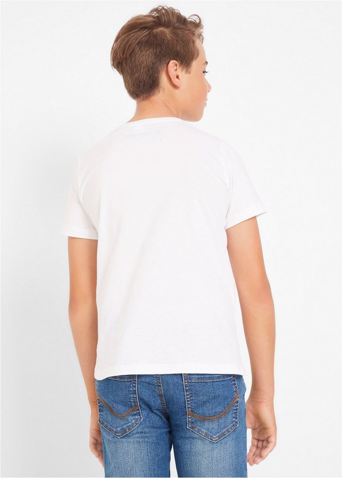 bonprix T-Shirt (Packung, 3-tlg) regular fit Passform, Kurzarm-Design, aus Baumwolle – Bild 3 von 5