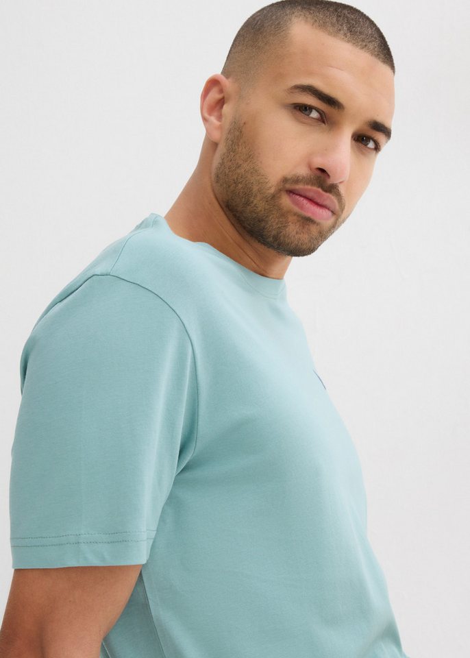 bonprix T-Shirt (Packung, 3-tlg., 3er) Regular Fit, Kurzarm, für den Alltag, aus Baumwolle und Viskose – Bild 5 von 5