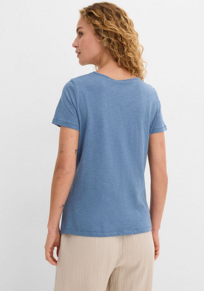 bonprix T-Shirt Regular Fit, Kurzarm, aus Baumwolle, mit farbenfrohem Print – Bild 2 von 5