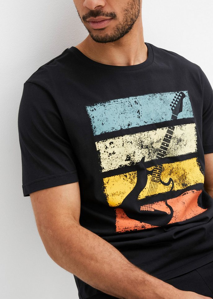 bonprix T-Shirt Regular Fit, mit Rundhalsausschnitt, aus reiner Baumwolle – Bild 3 von 5