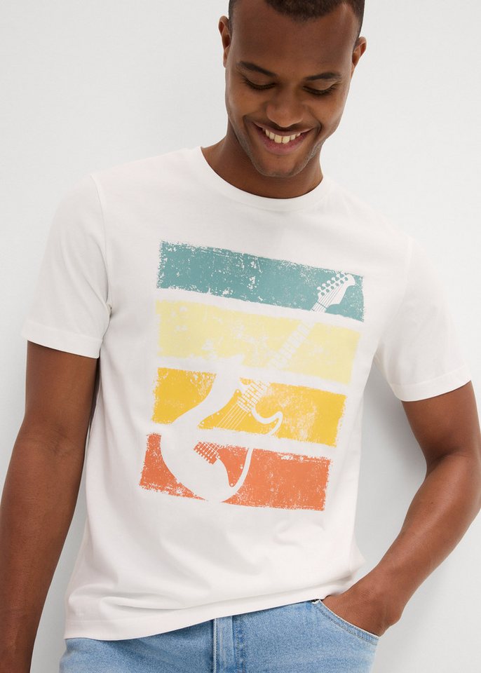 bonprix T-Shirt Regular Fit, mit Rundhalsausschnitt, aus reiner Baumwolle – Bild 2 von 5