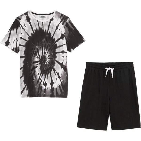 bonprix T-Shirt (Set, 2-tlg) Regular Fit, Kurzarm, aus Baumwolle, im 2-teiligen Set