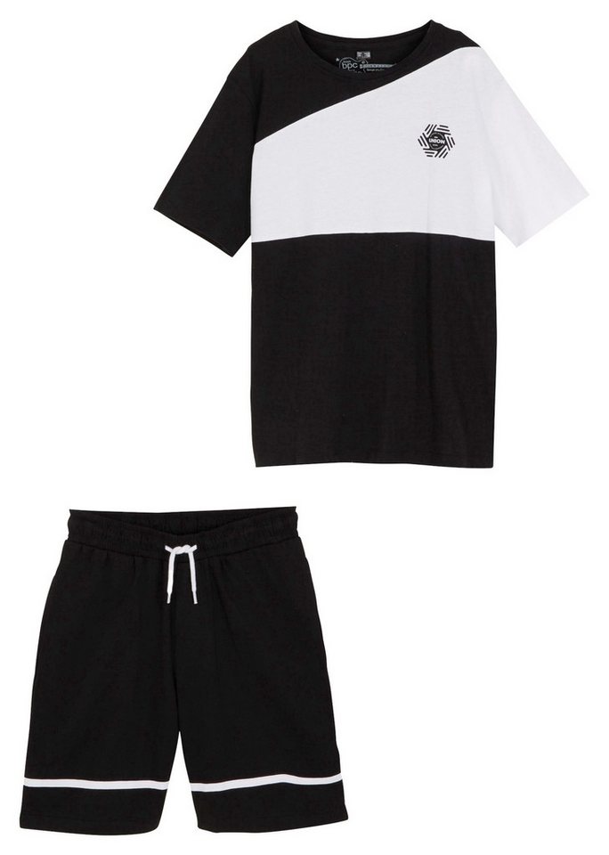 bonprix T-Shirt (Set, 2er) aus reiner Baumwolle, Regular Fit, Kurzarm-Design – Bild 2 von 5