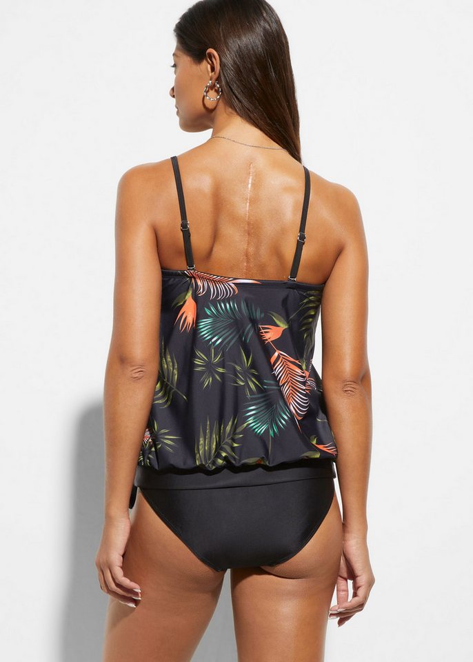 bonprix Tankini (Set, 2-St) modischer Bandeau-Look mit abnehmbaren und verstellbaren Trägern – Bild 2 von 5