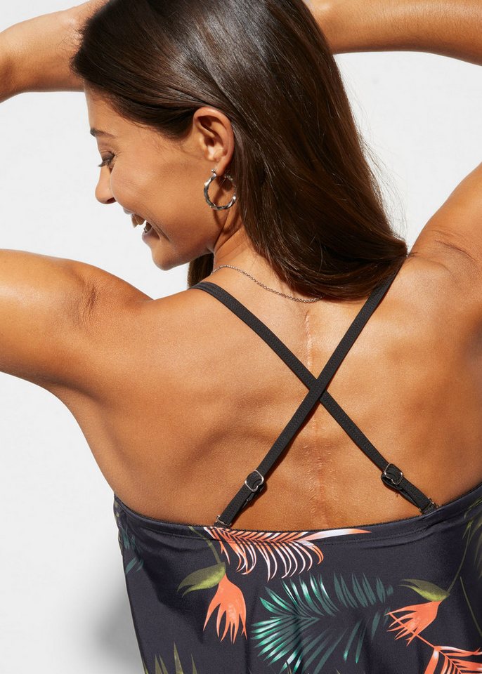 bonprix Tankini (Set, 2-St) modischer Bandeau-Look mit abnehmbaren und verstellbaren Trägern – Bild 3 von 5