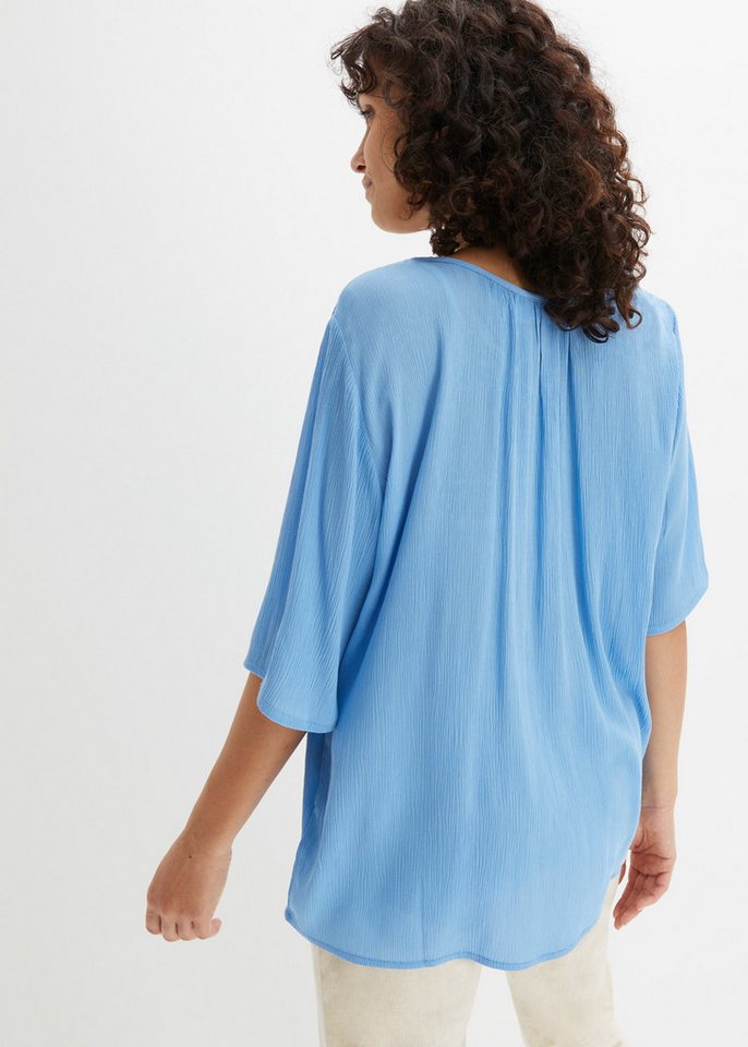 bonprix Tunika Casual Stil, A-Linie Passform, Kurzarm-Design, mit Stickerei – Bild 2 von 5