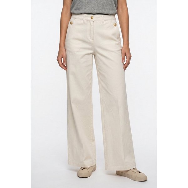 bonprix Webhose Wide Leg Schnitt, Loose Fit Passform, mit Schmückknöpfen