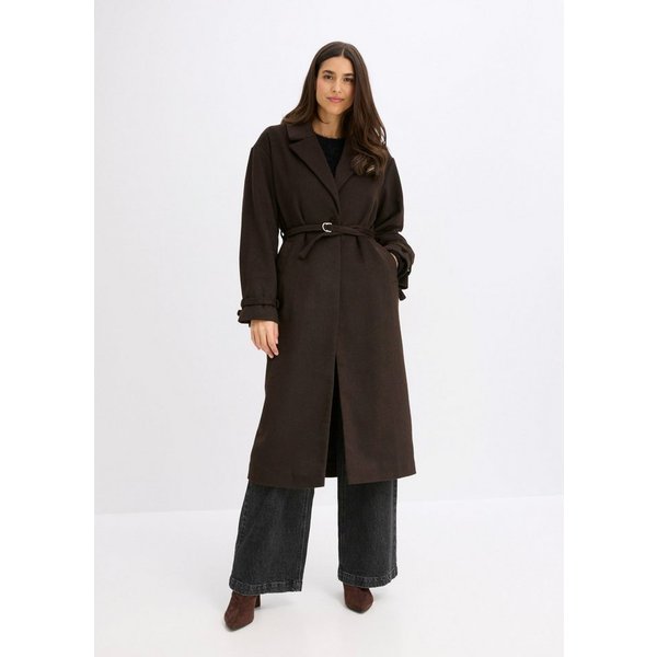 bonprix Wintermantel Oversize-Passform, mit Reverskragen, aus Polyester
