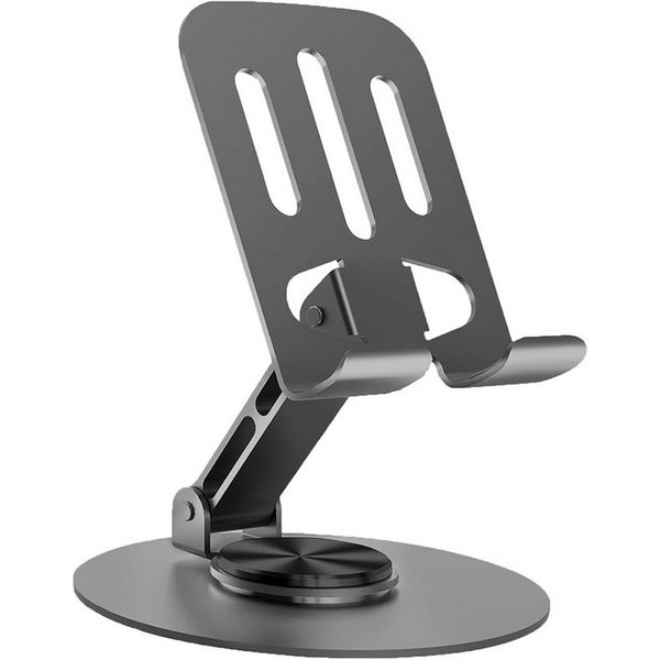 BOOD Handy-Halterung Universeller Metall‑Handyhalter, mehrfach verstellbar, 360° drehbar, (Packung, 1-tlg., Keine Montage erforderlich, verbreiterte Halterkufe,