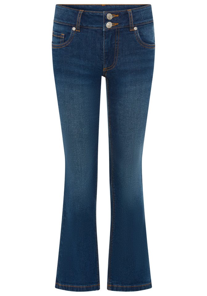 KangaROOS Bootcut-Jeans Stretchjeans von KangaROOS in Boot Cut Form, mit Po-Ziernähten Modische Jeans mit Ziernähten auf Po-Tasche, in authentischer Waschung – Bild 5 von 5