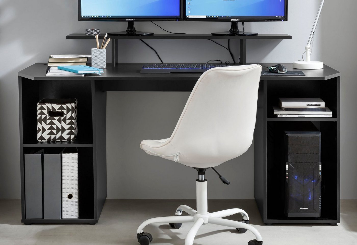 borchardt Möbel Gamingtisch Tippy, Breite 160 cm, Schreibtisch mit viel Stauraum – Bild 5 von 5