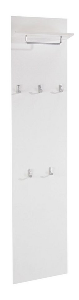borchardt Möbel Garderobenpaneel Rena, Wandgarderobe 160 cm, 5 Haken, Kleiderstange, Hutablage – Bild 3 von 5